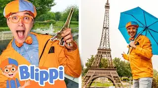 Blippi Plays in a Miniature City! Educational Videos for Kids
