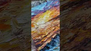 закат в море