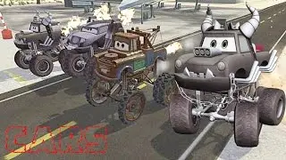 Cars Monster Race Racing with Count Spatula / CARS MATER