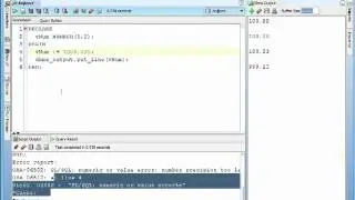 Oracle PL/SQL Tutorial -  Numbers