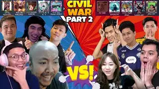 Tim PASCOL VS Tim LUAN2 Part 2!! PERANG SAUDARA Terjadi Lagi!! - Mobile Legends
