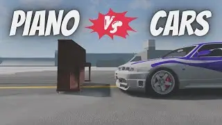 Piano Vs Cars | 120 Kmph Impact Test | BeamNG Drive Update 0.27