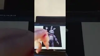 лепка Бонни из фнаф из пластилина