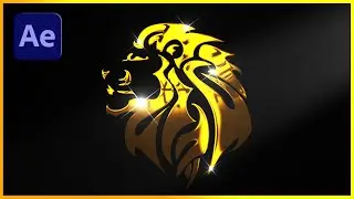 After Effects Tutorial: Create Gold Logo Reveal Animation | Motion Graphics 2023