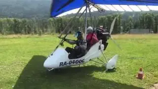 Полёт на дельтолёте в Горном Алтае. Манжерок с высоты птичьего полёта.