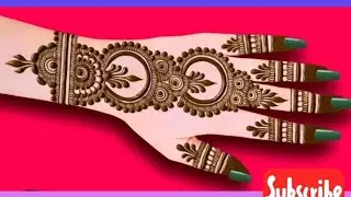 Back hand arabic mehndi design || Simple back hand mehndi design || Arabic mehndi designs #mehndi