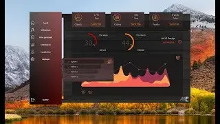 Flat Dashboard  WinForm C# UI Design تصميم واجهة لوحة قيادة