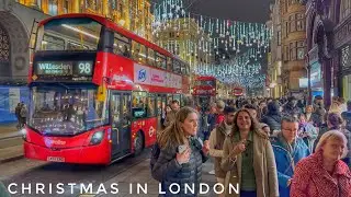 2024 London Christmas Lights Tour | Oxford Street Christmas Lights 2024 | London Walking Tour