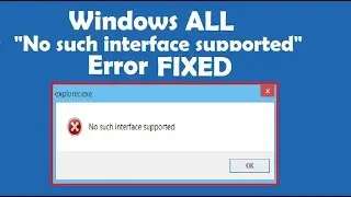 How to Fix No such interface supported error message