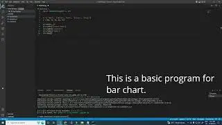 Install Matplotlib Library | Bar chart in python | visual studio code