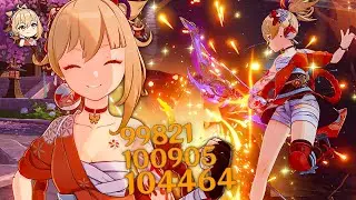 My Yoimiya became VERY STRONG with the Xilonen c2 😲