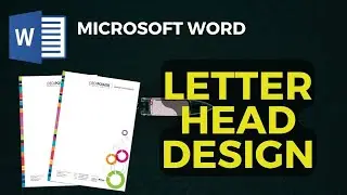 Design Simple letterhead in MS WORD |  Microsoft Word 2020 | RISE CREATIONS