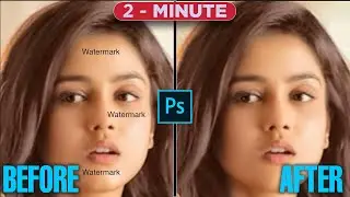 How to Remove Text from the Picture in Photoshop | Remove Watermark from Photos Tutorial in Hindi