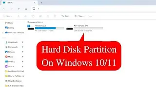 How to Partition Hard Disk in Windows 11 HP Laptop | Create Partition on Windows 10/11