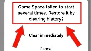How to fix game space failed to start several times restore it by clearing history problem 2021