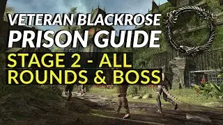 Elder Scrolls Online | Blackrose Prison Guide Stage 2 all rounds + boss | Hall of beasts