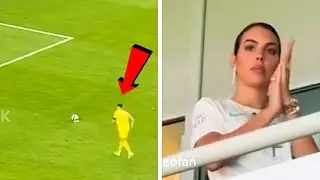 Cristiano Ronaldo Penalty Goal vs Al-Hilal | Georgina Reaction