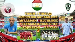 #UZBEKISTAN 🇺🇿YARIM🔥FINALGA✊️CHIQADI👉#QATAR🇶🇦 ❌️KUCHLI EMAS🤔BU💯 HAQIQAT#TAJIKISTAN 🇹🇯G'ALABA ⚽️