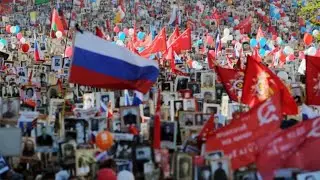 Шествие Бессмертного полка началось в Москве