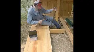 Sawmill Shed #6  Building the Floor and Rain on the Roof