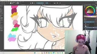 Coloring in Krita using Colorize Mask Tool