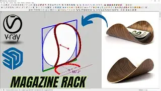 Magazine rack | Product design | Sketchup Tutorial