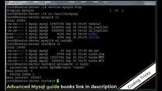 ERROR 144 HY000 Table  is marked as crashed and last automatic repair failed | Mysql  Guide