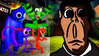 Obunga Sings Friends to your End vs Rainbow Friends | FNF