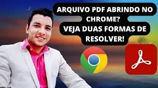 Como resolver quando arquivos PDF abrem no Google Crome - Ícone do crome apareceu em arquivo PDF