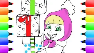 Christmas Drawings for Kids | MASHA and the Bear with Christmas Gifts