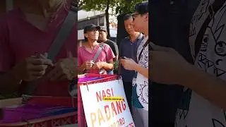 DI USIR PETUGAS AKHIRNYA JUALAN NASI PADANG PAKE MOTOR!