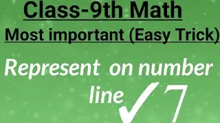Repersent root 7 on number line | locate √7 on number line | √7 on number line | Number system √7