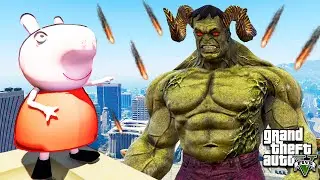 СВИНКА ПЕППА ПРОТИВ ГИГАНТСКОГО ХАЛКА БИТВА В ГТА 5 МОДЫ ОБЗОР МОДА В GTA 5 ИГРЫ ВИДЕО MODS