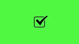 Check marks in square shape green screen animated video by 