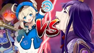 Гидро Кли и Физ Чичи Против Райдэн - Genshin Impact