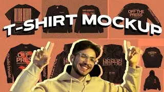 Maneira RÁPIDA e FÁCIL de criar um MUCKUP REALISTA de uma CAMISA | StreetWear Designs