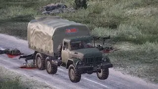 Arma 3: Convoy ambush (Japan army vs North Korean army)