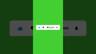 Like, subscribe & notification green screen
