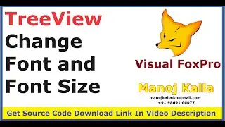 vfp treeview chagne Font name, font size | Treeview Control change font name and size | vfp tutorial
