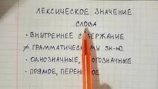 Лексическое значение слова - что это такое, чем оно отличается от грамматического значения