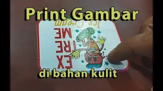 Printer UV A3 Flatbed Print UV di kulit bahan dompet