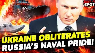💥AMAZING! MASSIVE STRIKE BY UKRAINIAN FORCES! RUSSIA’S SUPER WARSHIP SENT TO THE BOTTOM! | HOT SPOT