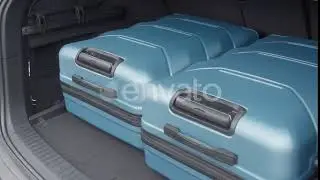 Travel and Camping Luggage Packed in the Car Trunk | Stock Footage - Envato elements