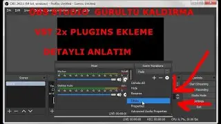 OBS Studio gürültü kaldırma ve VST 2x Plugins Detaylı Anlatım 2020