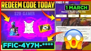 Free Fire Redeem Code Today | 1 March  Redeem Code Free Fire | Ff Redeem Code Today 🔥