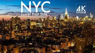 Lower East Side, New York City (NYC) in 4K UHD Drone Video