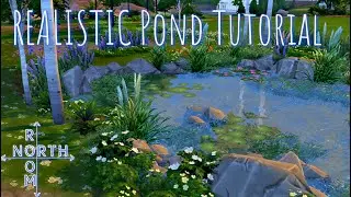 How to make a REALISTIC looking Pond in the Sims 4 - Tutorial | Speed build | Base game | No CC