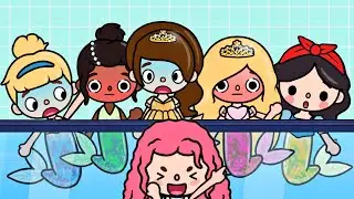 Disney Princesses Turned Into Mermaids 😱👸🏼🧜‍♀️ | Sad Story | Toca Life World | Toca Boca