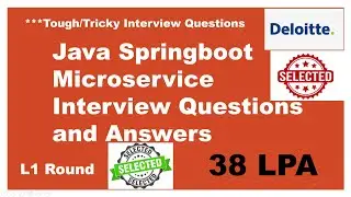 Core Java, Java 8, Spring Boot, Microservice, Docker Real Interview Questions | Deloitte 