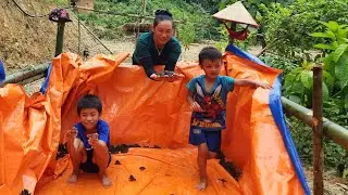 Clean and safe frog farming method DANG THI Du single mother